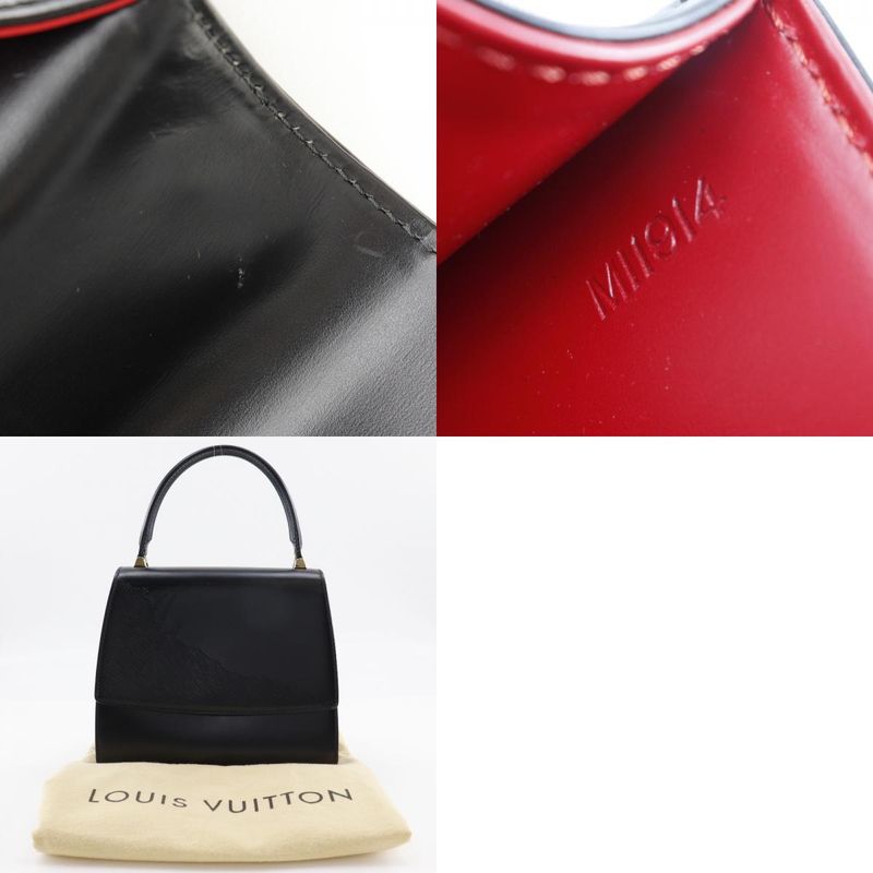 Louis Vuitton Athene Opera Line M63902 Epi Leather Black Mi1914 Ladies Handbag
