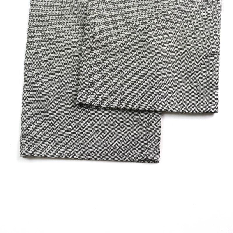 Hermes Vintage Wool Silk Blend Margiela Period H Pattern Pants Gray Black 34