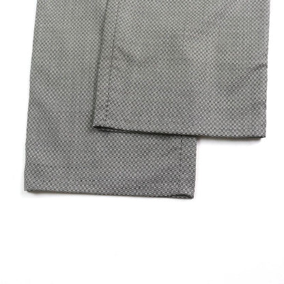 Hermes Vintage Wool Silk Blend Margiela Period H Pattern Pants Gray Black 34