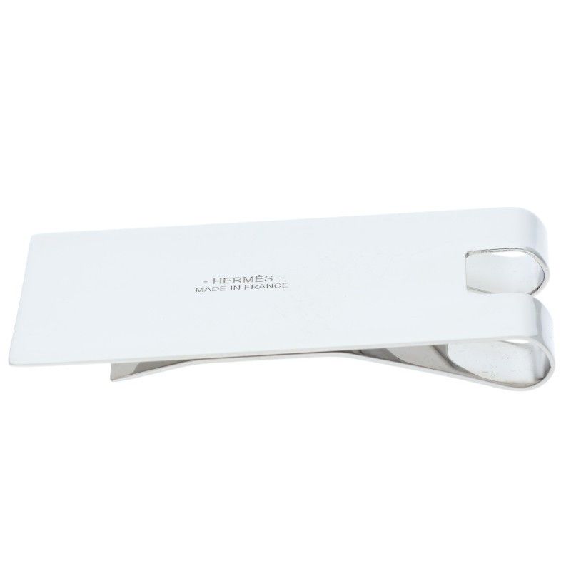 Hermes H Bill Silver Money Clip Men's