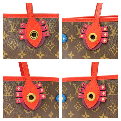 Louis Vuitton M41663 Monogram PVC Neverfull MM Totem Brown 365183 Shoulder Bag