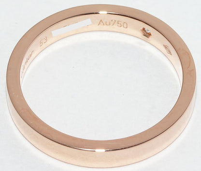 Cartier Ring 18K Pink Gold Diamond 1P (003ct) C De Cartier Ring Engraved Ring