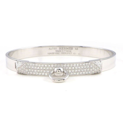 Hermes Bangle Collier D'ocian Pyramid Medallion Studded Pavé Diamonds Total