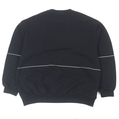 Balenciaga 17AW 485994 100% Cotton Homme Embroidery Oversized Sweatshirt Black