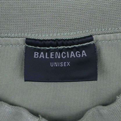Balenciaga 25ss Medium Fit T-Shirt Inside Out Logo T-Shirt 822441 Tsva2 Green