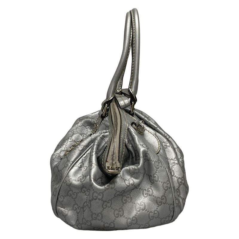 Gucci Handbag Sma Linesookie 223974 Silver Leather