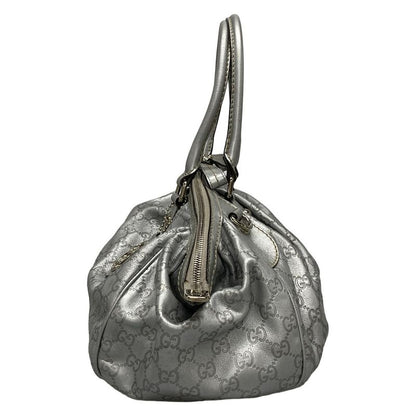 Gucci Handbag Sma Linesookie 223974 Silver Leather
