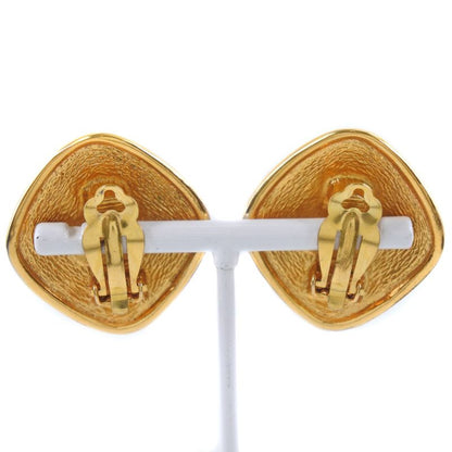 Chanel Coco Mark Rhombus Vintage Gold Plated Ladies 31.1g Earring