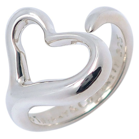 Tiffany & Co Open Heart Elsa Peretti Silver 925 9.5 Ladies 4.3g Ring