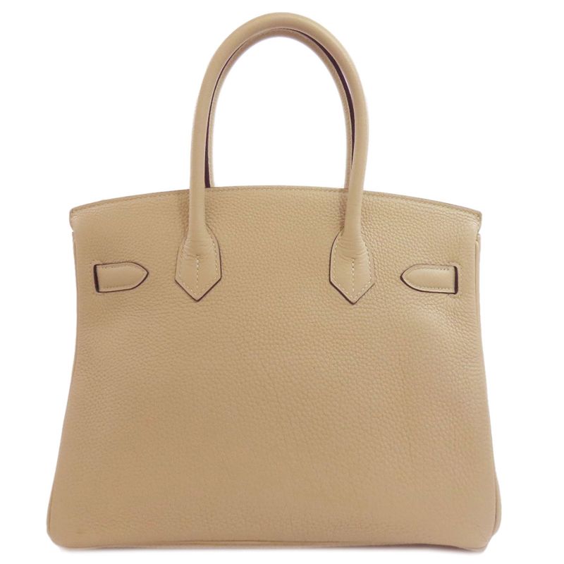 Hermes Birkin 30 Trench Gold Hardware Handbag Taurillon Women
