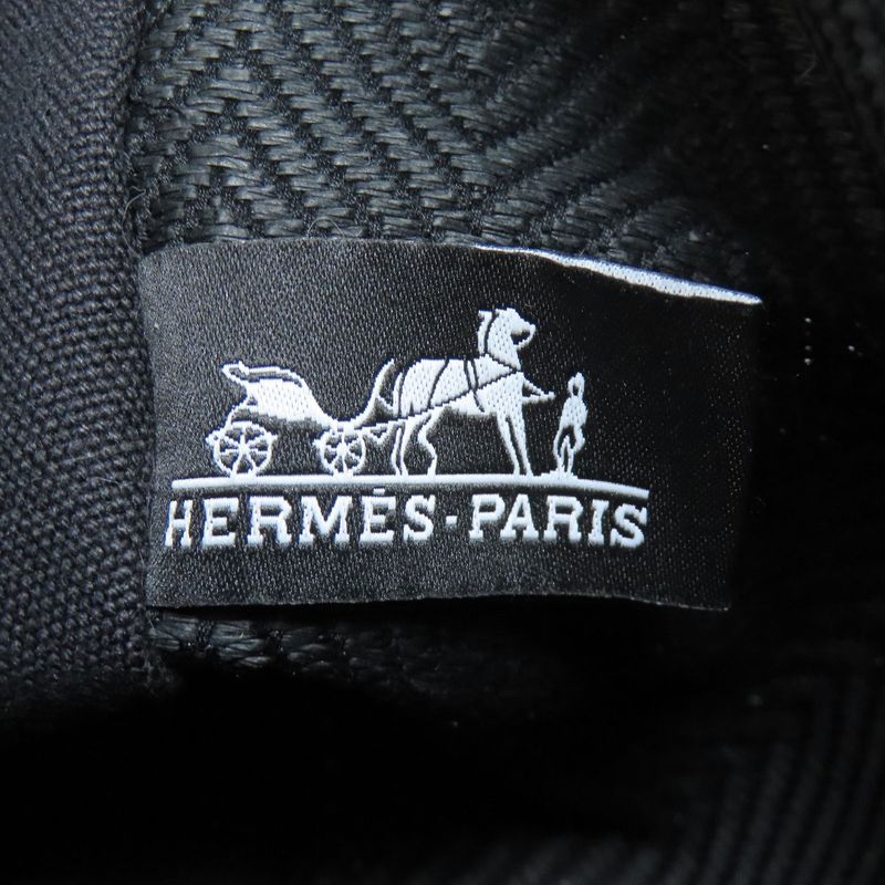 Hermes Logo Accessory Pouch Cotton Ladies