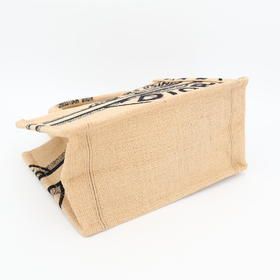 Christian DIOR Book Tote Small Tote Bag Jute Canvas