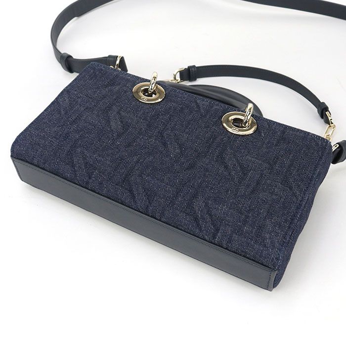 DIOR Medium 2WAY Lady D-joy M0540 Handbag Denim Calf Womens