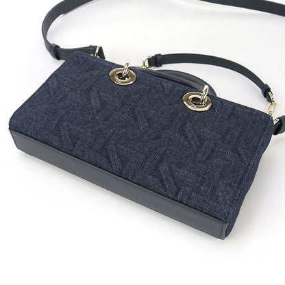 DIOR Medium 2WAY Lady D-joy M0540 Handbag Denim Calf Womens