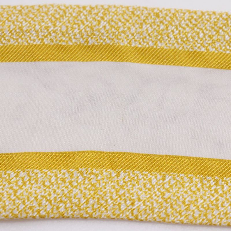 [dior] Christian Dior Mitzah Toile De Jouy Sauvage Ribbon Scarf Silk Yellow/whit