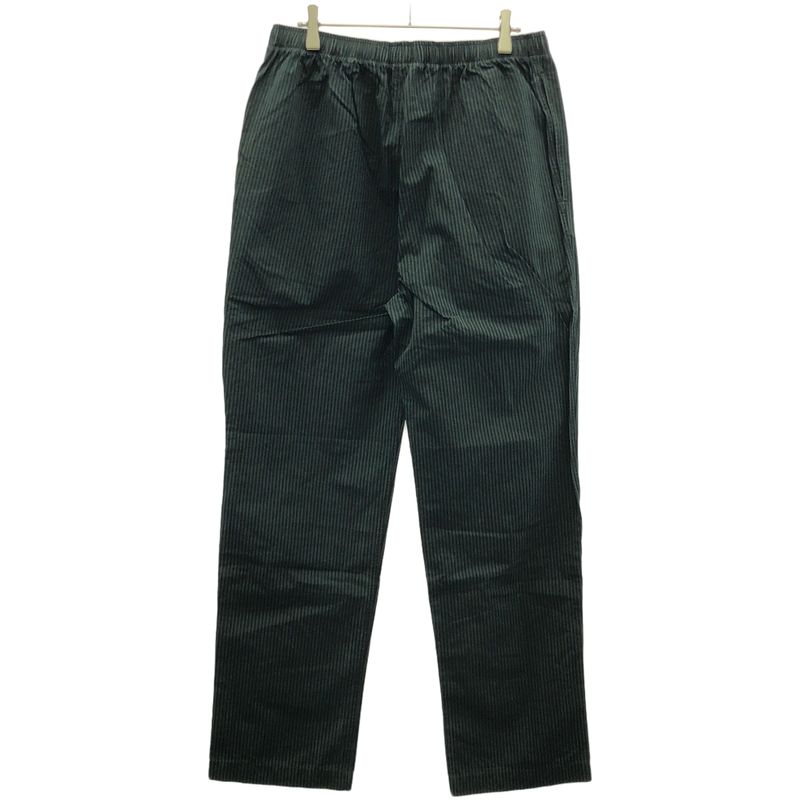 Balenciaga 19aw Striped Cotton Long Pants 534295 Tfm07 Green 46