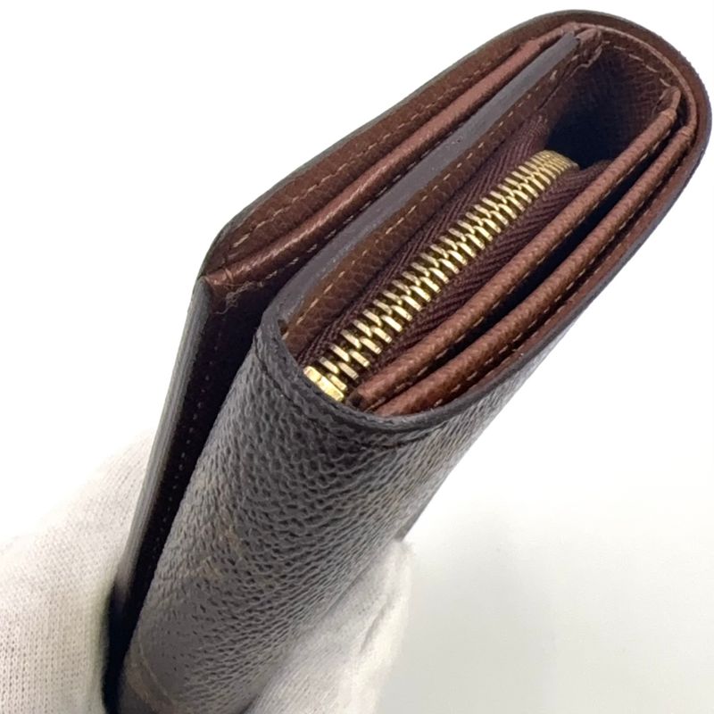 Louis Vuitton Portmonnais Vieux Trésor Monogram Leather × PVC Brown Bifold