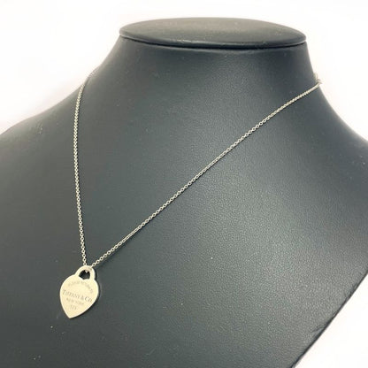 Tiffany & Co Silver Return to Heart Necklace 3.8g 925 Engraved 414020 Necklace