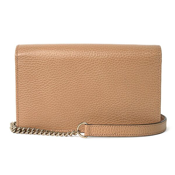 Gucci Shoulder Bag Dollar Calf Rose Beige