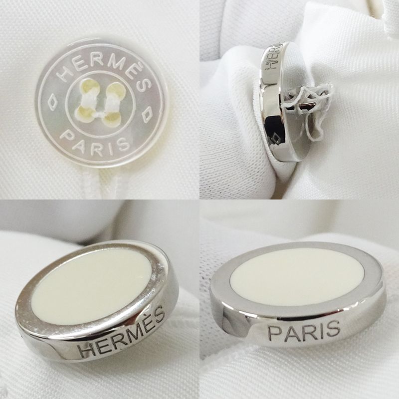 Hermes Shirt Dress 34 White 4e0501dv Cotton Clothes Apparel Clothing