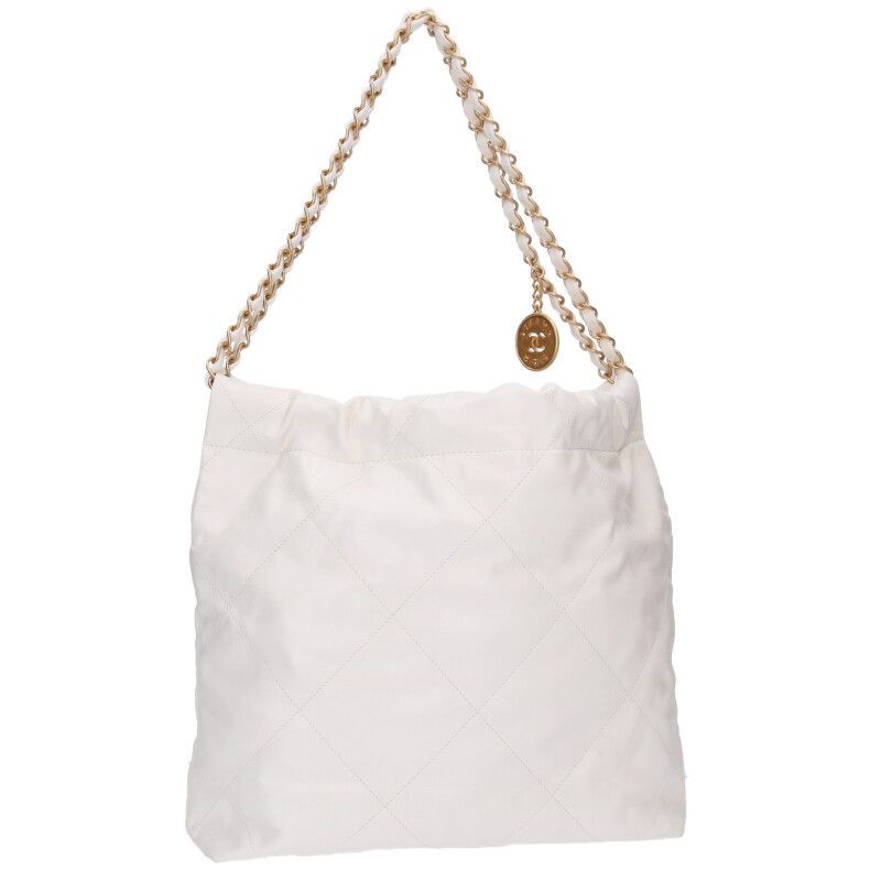 Chanel 22 Shiny Calf Chain Shoulder Bag Women