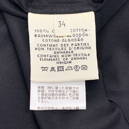 Hermes Dress Cotton Black Embroidery Shirt