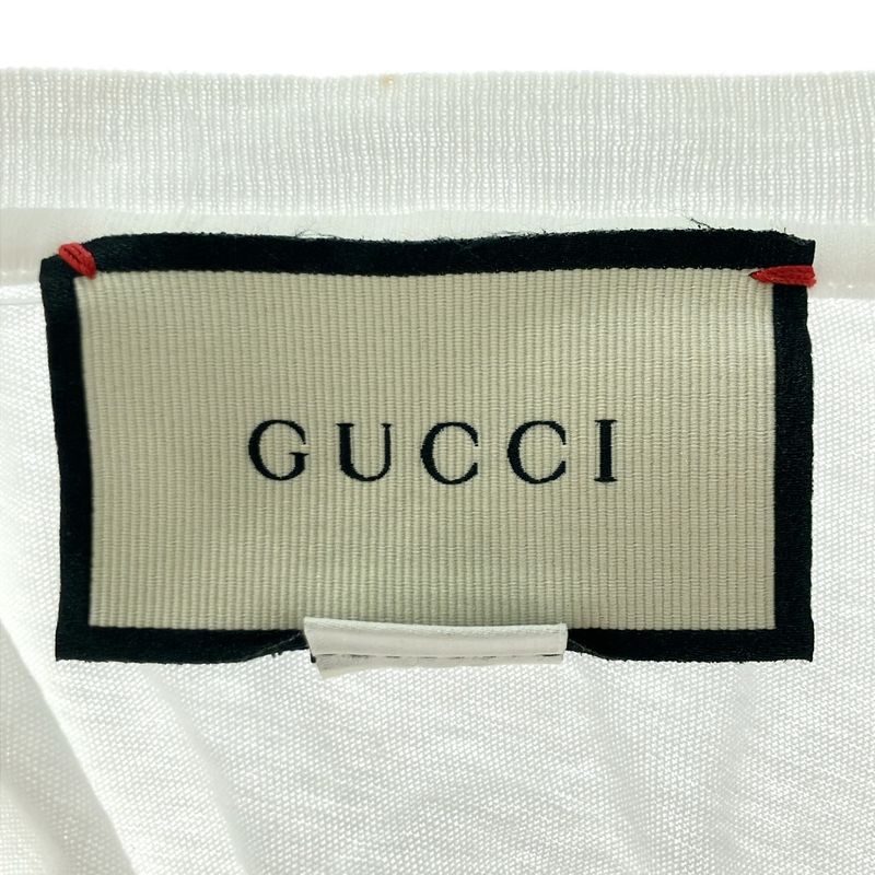 Gucci Logo Washed Oversize D T-Shirt 440103 X3f05 White XS