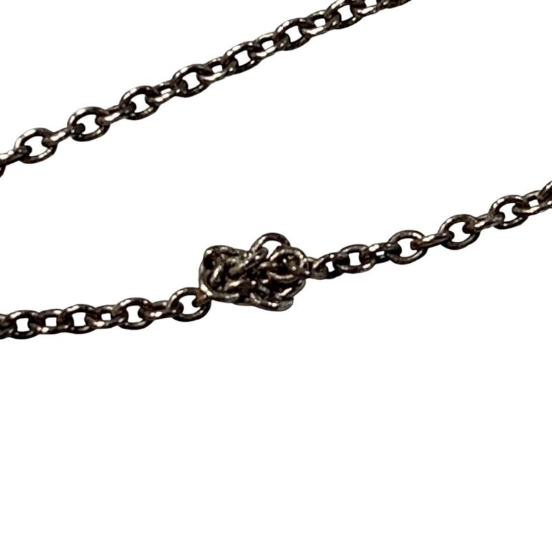 2802 Tiffany & Co Full Heart Silver Necklace Pre-Owned Sv925