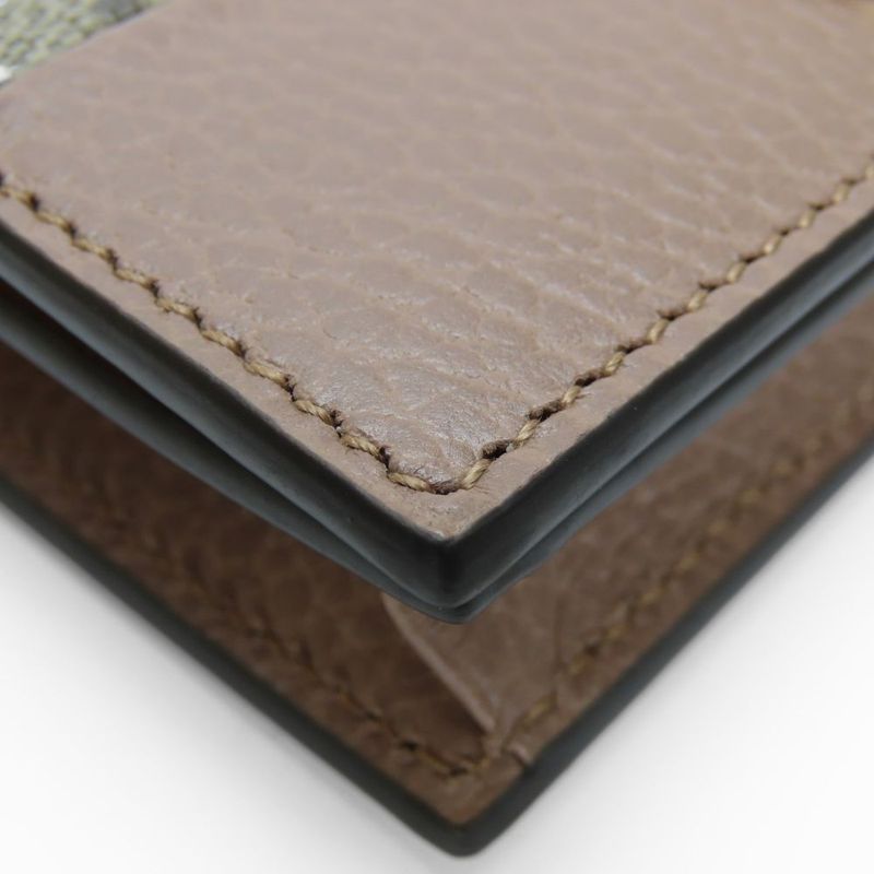 Polar Gucci Bifold Wallet 658610 GG Marmont GG Supreme Canvas Leather Dusting
