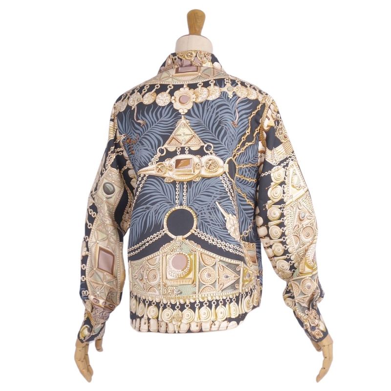 Hermes Shirt Open Collar Margiela Period Blouse Long