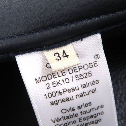 Celine 2 5k10/5525 Phoebe Period Lambskin Mouton Sheer Ring Collarless Riders