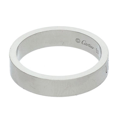 Cartier C De Cartier Wedding Platinum Ring Men's Size 13