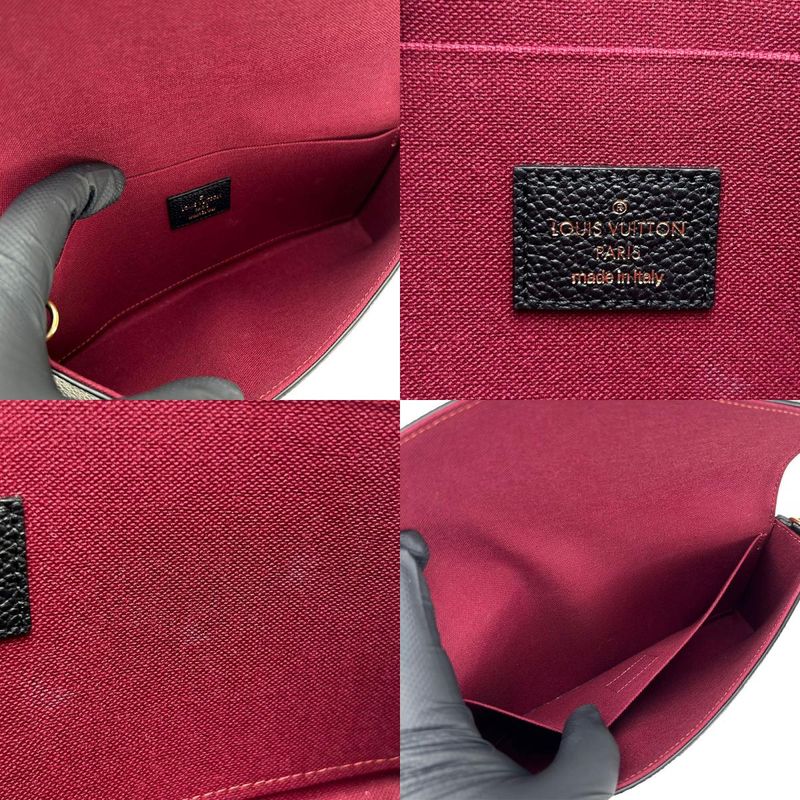 Louis Vuitton Shoulder Bag Pochette Felicie M82479 Monogram Empreinte Black