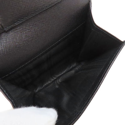 Prada M504a Business Card Holder Logo Hardware Card Case Saffiano Women