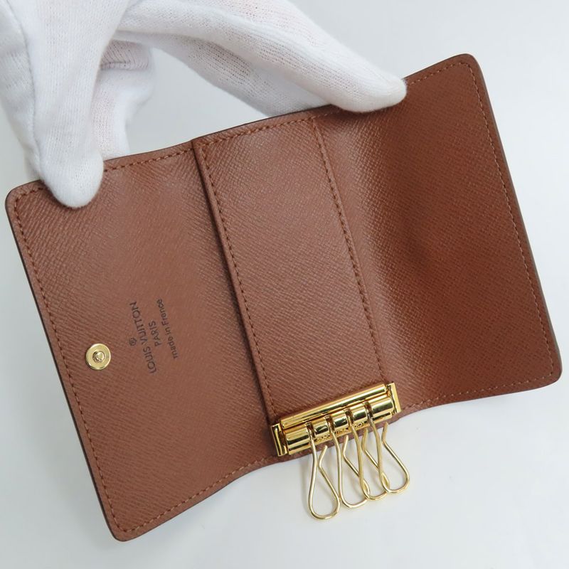 Louis Vuitton Key Case Multicles 4 M69517 Monogram Brown Gold Hardware