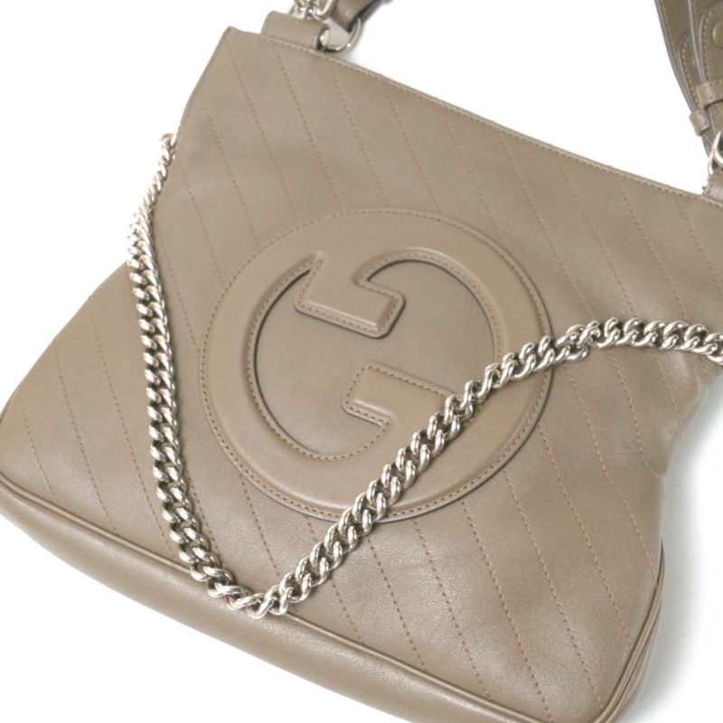 Gucci Blondie Handbag Interlocking G Small Tote Bag Chain Bag 2way [final Price