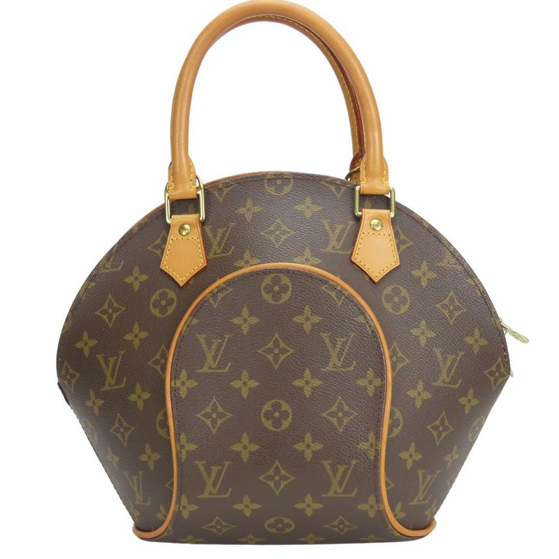 Louis Vuitton Handbag Ellipse PM M51127 Monogram Nubuck Brown Casual Ladies