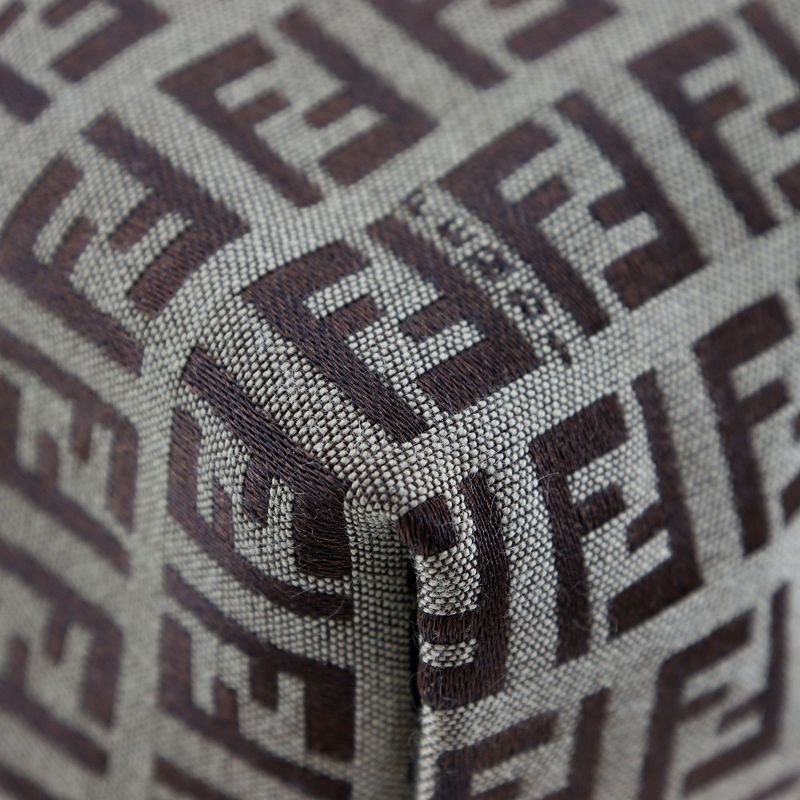 Fendi Zucca Mini Boston 8bl106-cnl Nylon Canvas Bronze Ladies Shoulder Bag