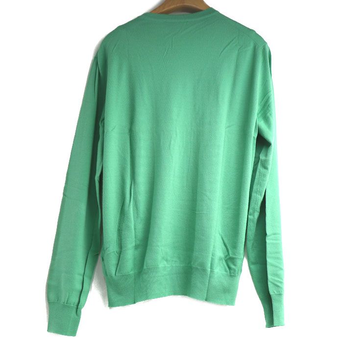 Hermes Long Sleeve Crew Neck Knit Green Light Green M Men's Used