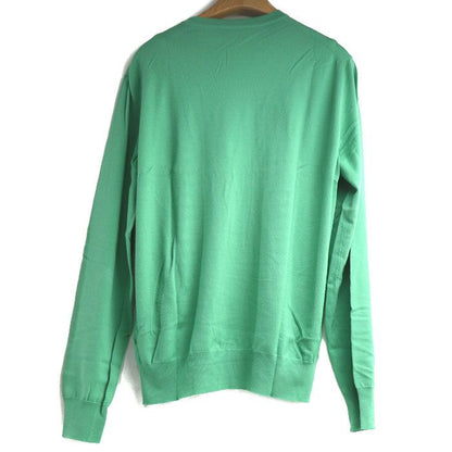 Hermes Long Sleeve Crew Neck Knit Green Light Green M Men's Used