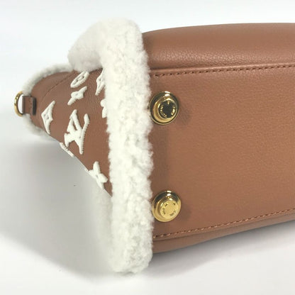 Louis Vuitton Handbag On My Side PM On My Side PM M58918 Leather Camel Brown