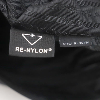 Prada 1bc421 Saffiano Leather Re-nylon Nylon Triangle Logo Triangle Plate