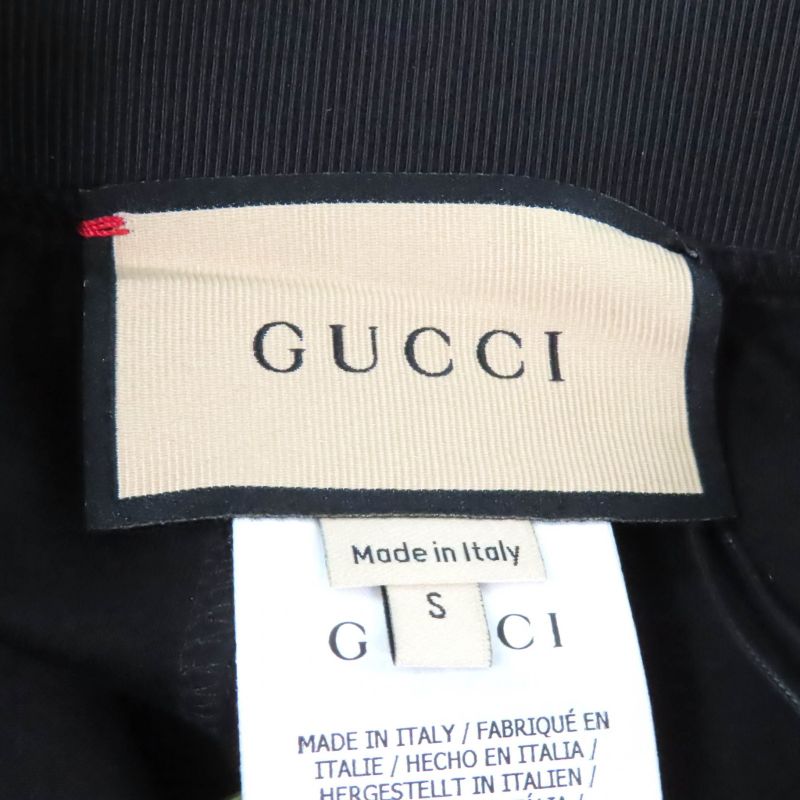 Gucci 22SS 688421 Logo Design Biker Shorts Leggings Half Pants Black S Made In