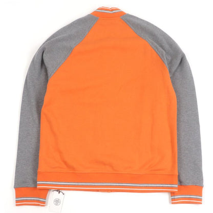 Hermes 2021 H Logo Embroidery Serie Button Blouson Jacket Stadium Jacket Orange