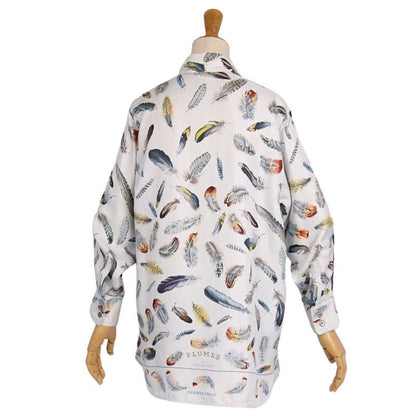 Vintage Hermes Shirt Blouse Long Sleeves Silk