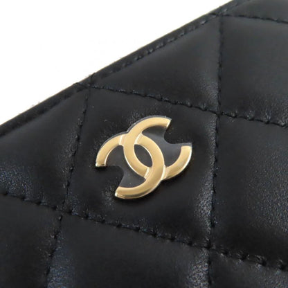 CHANEL Ap0216 Classic Zip Coin Purse Matelasse Coco Mark Hardware Leather Coin