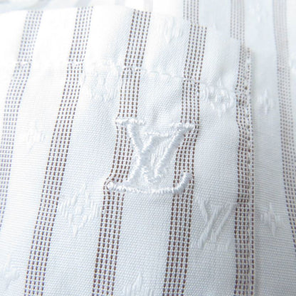 Louis Vuitton 100% Cotton Monogram Pattern LV Embroidery Long Sleeve Shirt