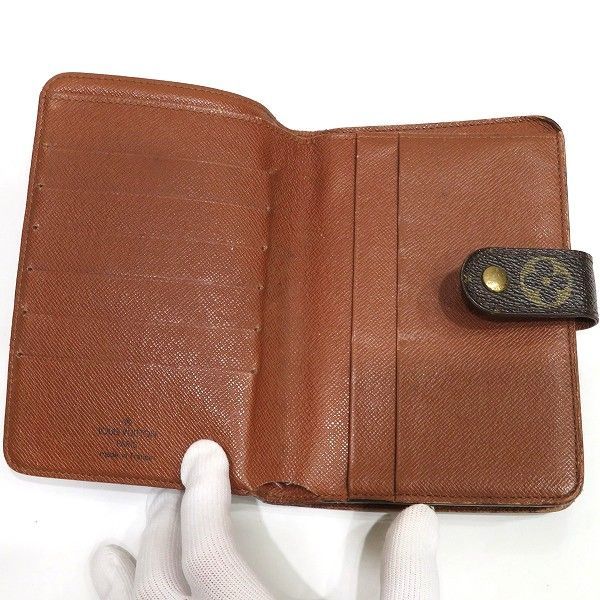 Louis Vuitton Monogram Porte Papier Zip M61207 Round Zipper Bifold Wallet Unisex
