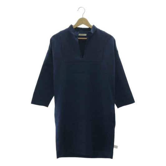 Celine - Phoebe Period Silk Wool Stand Collar Skipper Dress