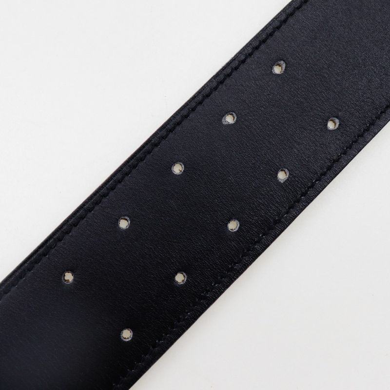 Hermes Horse Buckle Vintage Reversible Box Calf And Courchevel Black/brown 0W